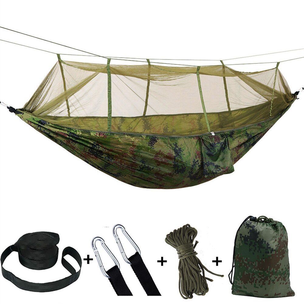 Cheap Goat Tents Parachute Fabric Portable Outdoor Camping Hammock with Mosquito Net  Hanging Swing Sleeping Bed Tree Tent   